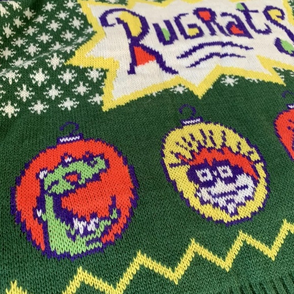 Nickelodeon Rugrats "Ugly" Sweater 90s Medium - Picture 5 of 5
